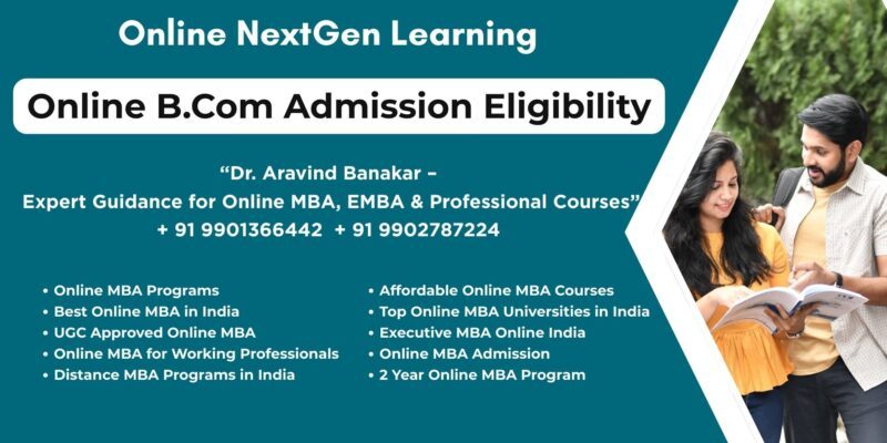 Online B.Com Admission Eligibility Looking for NMIMS BBA Distance Education Syllabus