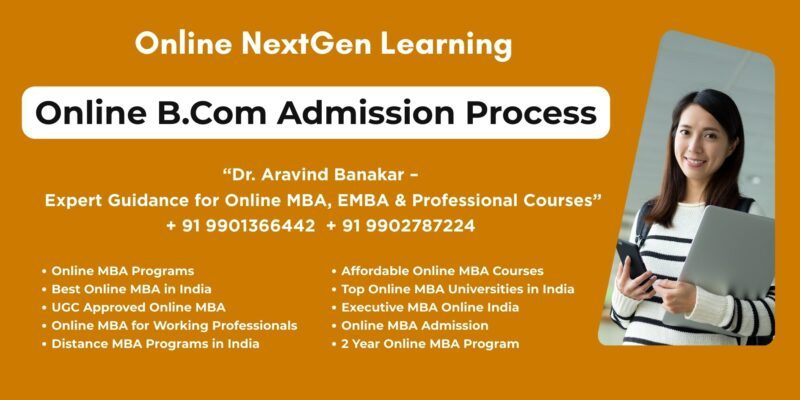 Online B.Com Admission Process Looking for NMIMS Distance BBA Academic Calendar