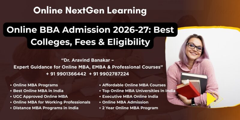 Online BBA Admission 2026-27 Best Colleges, Fees & Eligibility Looking for NMIMS Distance BBA Specializations