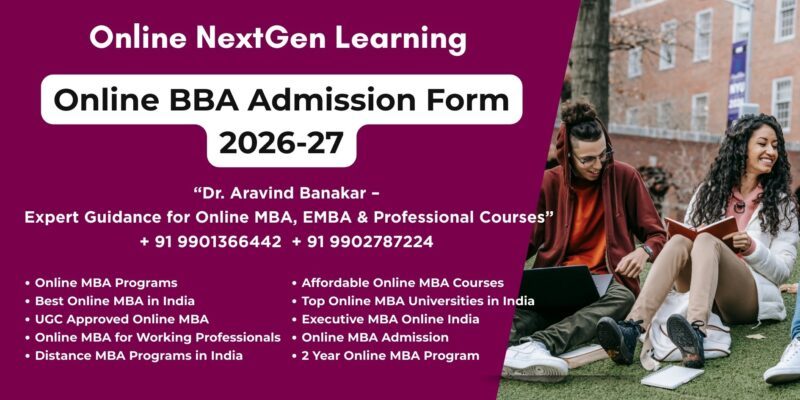 Online BBA Admission Form 2026-27 Top Online MBA Colleges Chamarajanagar - 9901366442