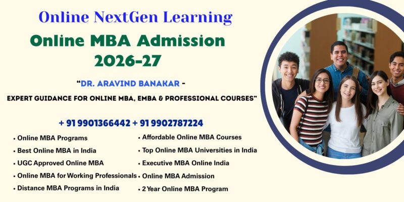 Online MBA Admission 2026-27 NMIMS Online MBA 2026 Admission – Professional Admission Support by Dr. Aravind Banakar