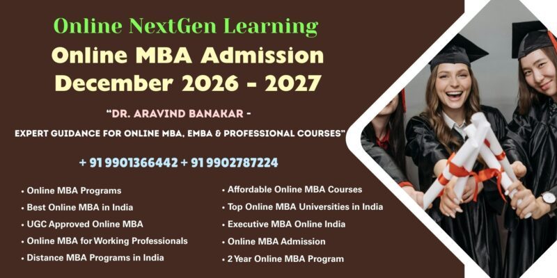 Online MBA Admission December 2026 – 2027 NMIMS Online PG Admission – Professional Admission Support by Dr. Aravind Banakar