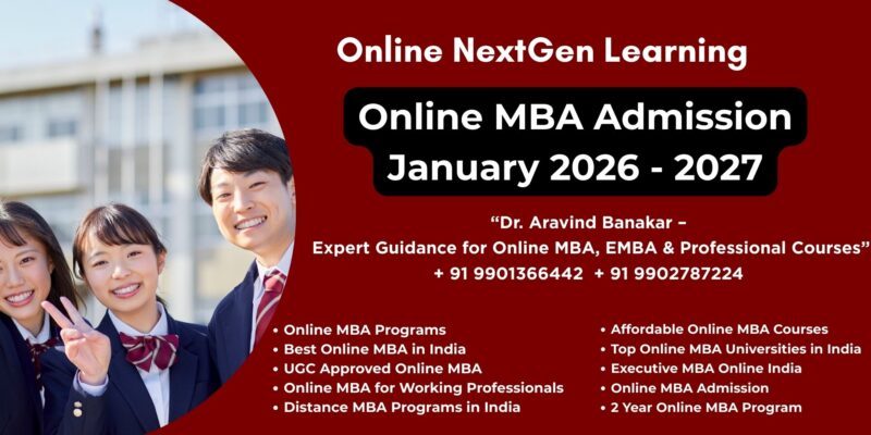 Online MBA Admission January 2026 – 2027 Looking for NMIMS UGC Approved Distance MBA