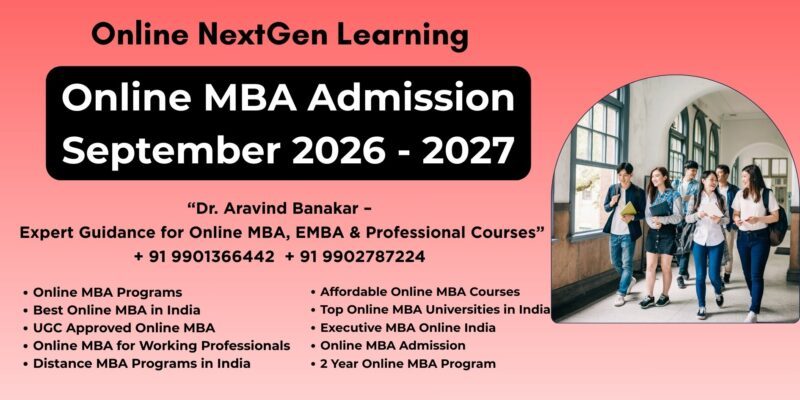 Online MBA Admission September 2026 – 2027 Top Online MBA Colleges Jabalpur - 9901366442