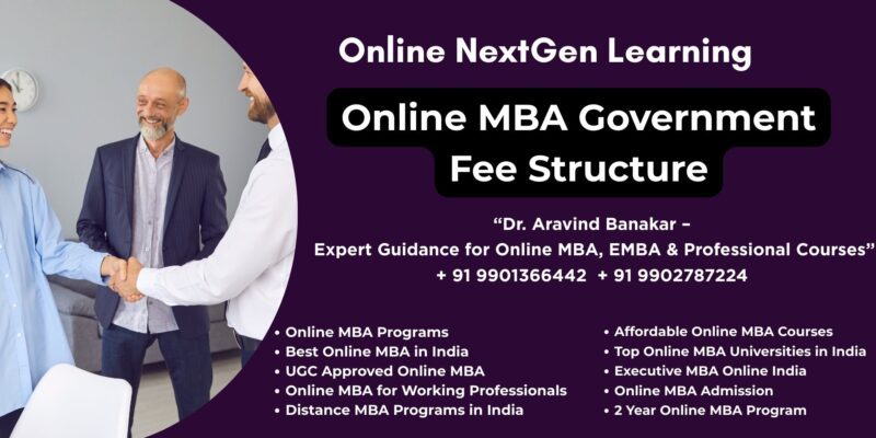 Online MBA Government Fee Structure Top Online MBA Colleges Koppal
