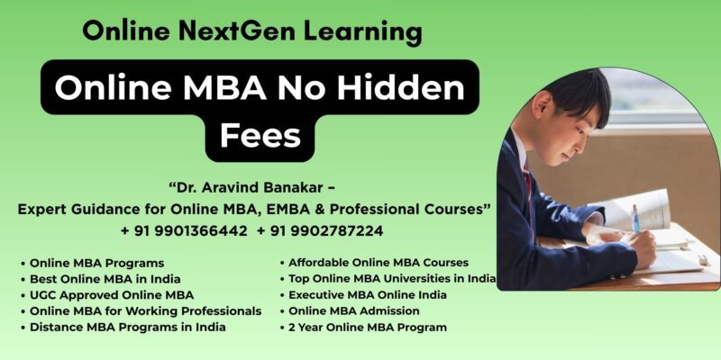 Online MBA No Hidden Fees Top Online MBA Colleges Madurai