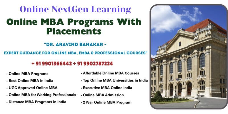 Online MBA Programs With Placements University Approved Distance & Online Courses at Amravati