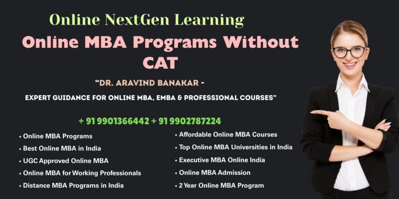 Online MBA Programs Without CAT University Approved Distance & Online Courses at Aurangabad