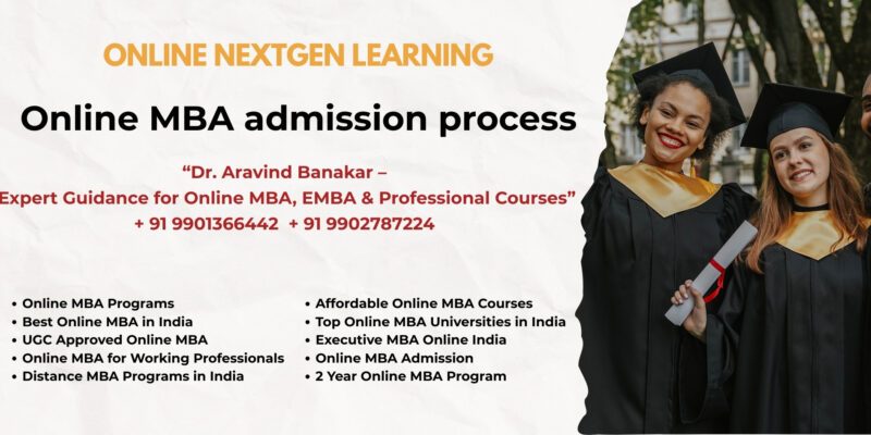 Online MBA admission process Top Online MBA Colleges Indore - 9901366442