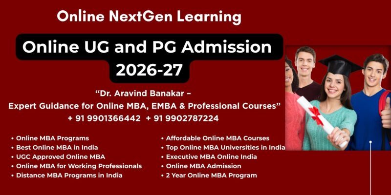 Online UG and PG Admission 2026-27 Looking for Online and Distance MBA in Jaipur