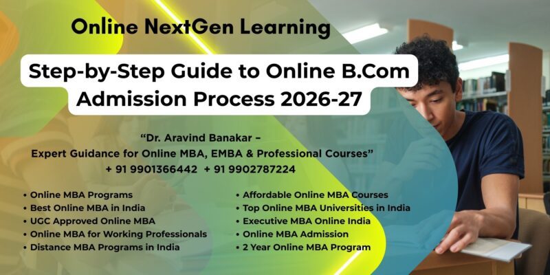 Step-by-Step Guide to Online B.Com Admission Process 2026-27 Looking for Online and Distance MBA in Jalandhar