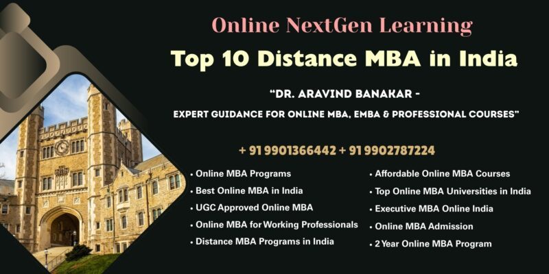 Top 10 Distance MBA in India University Approved Distance & Online Courses at Jabalpur