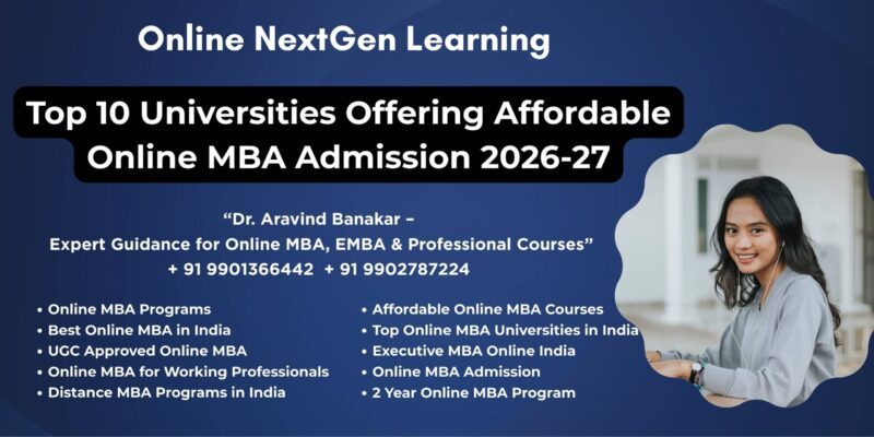 Top 10 Universities Offering Affordable Online MBA Admission 2026-27 Looking for Online and Distance MBA in Kanpur
