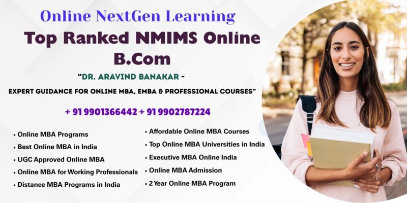 Top Ranked NMIMS Online B.Com University Approved Distance & Online Courses at Lucknow
