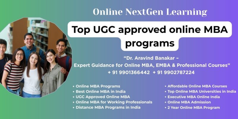 Top UGC approved online MBA programs Top Online MBA Colleges Vadodara