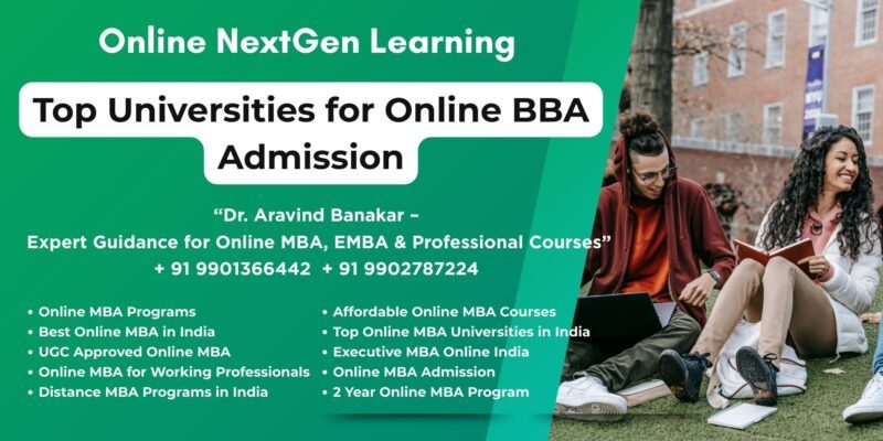 Top Universities for Online BBA Admission Looking for Online and Distance MBA in Muzaffarpur