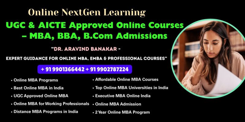 UGC & AICTE Approved Online Courses – MBA, BBA, B.Com Admissions University Approved Distance & Online Courses at Vadodara