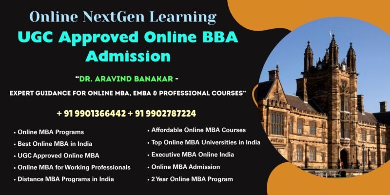 UGC Approved Online BBA Admission University Approved Distance & Online MBA, Executive MBA, BBA, B.Com at Kolkata