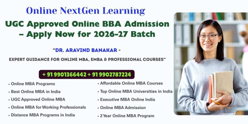 University Approved Distance & Online MBA, Executive MBA, BBA, B.Com at Chennai