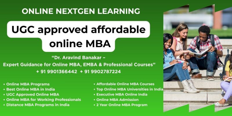 UGC approved affordable online MBA Looking for Online and Distance MBA in Patna