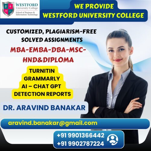 Westford University College Customized Solved Assignments to United States Students
